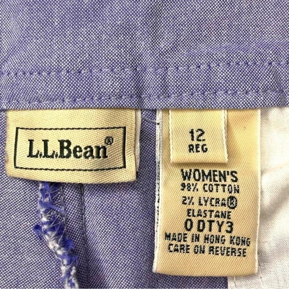 LL Bean Cotton Capri Pants in Blue - Picture 10 of 10
